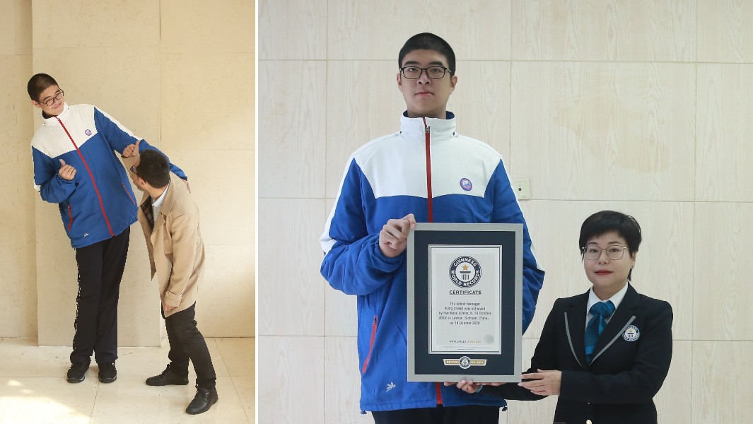 tallest teenager header