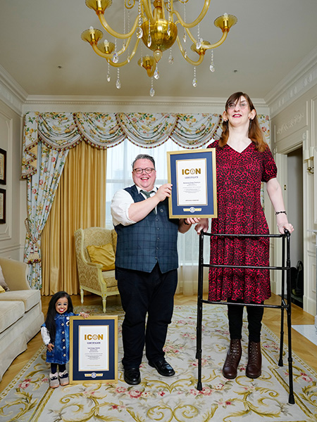 Craig with Jyoti and Rumeysa holding certificates