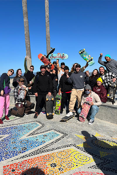Chad with other skaters