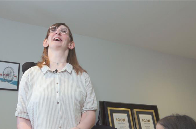 Rumeysa laughing