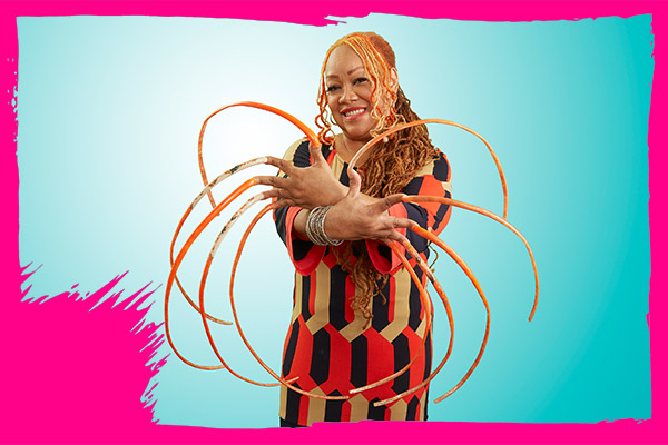 woman with longest fingernails