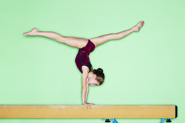 Record holder with green background