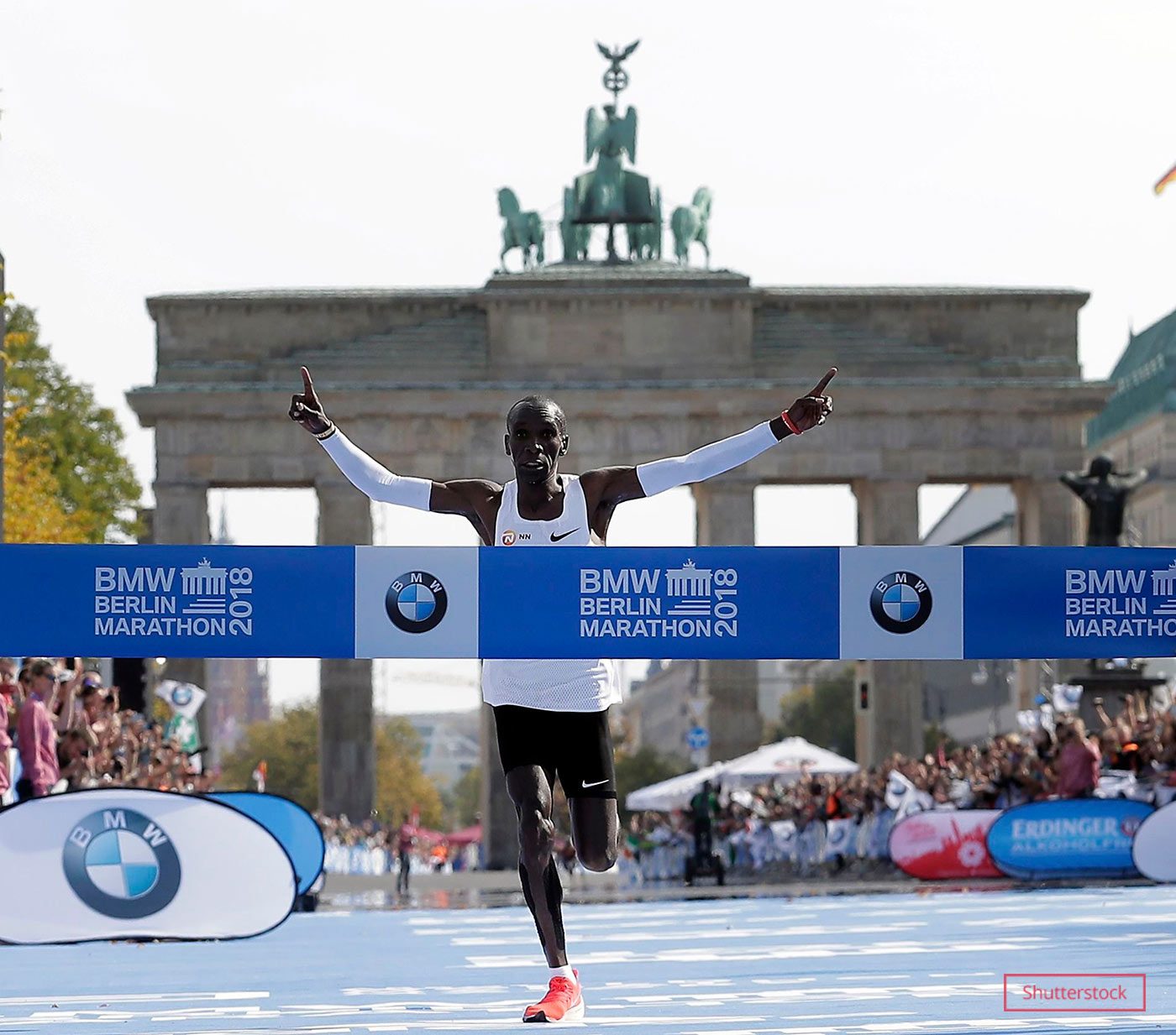 Eliud winning marathon in berlin 2018
