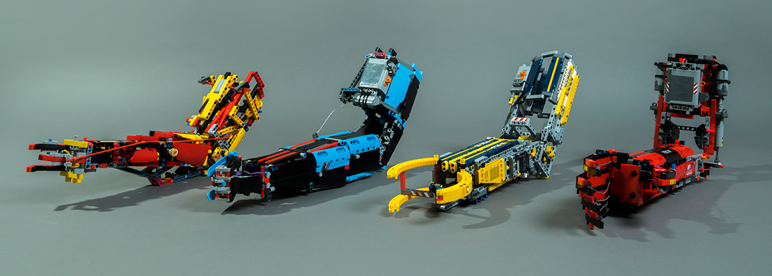 a collection of davids lego arms