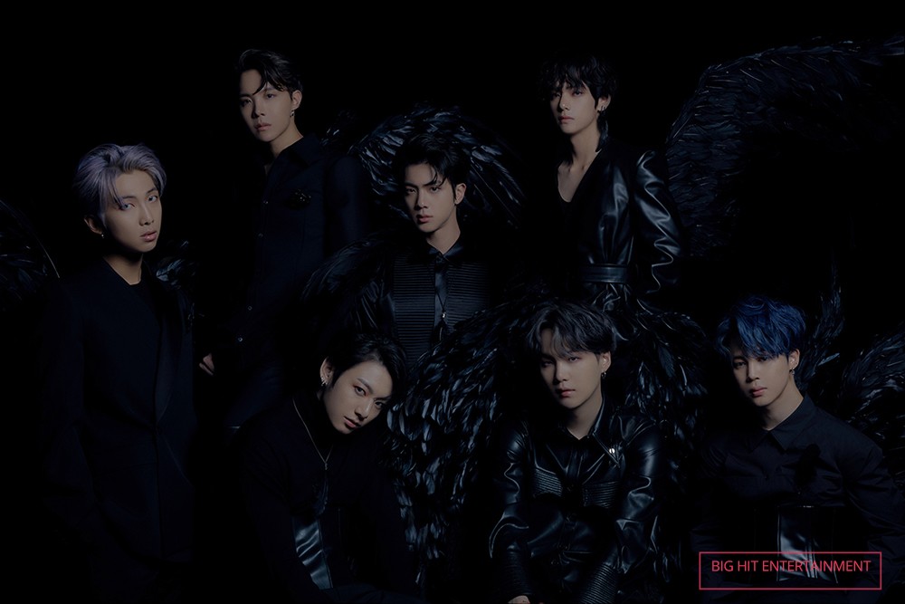 BTS dressed in all black - Map of the soul