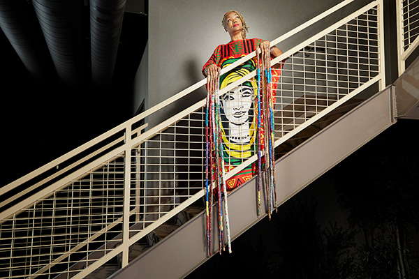 Diana on Staircase