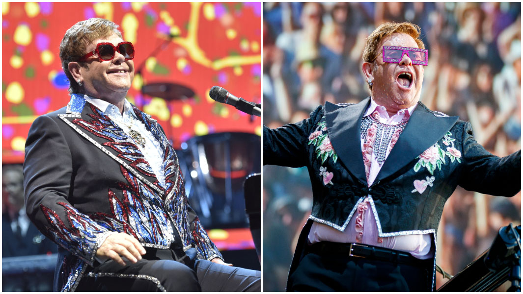 Elton John smiling