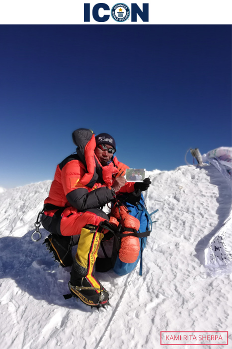 Kami Rita Sherpa on mountain