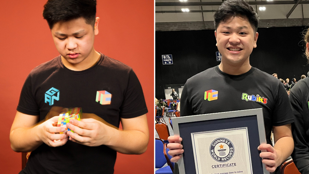 Max Park with certificate