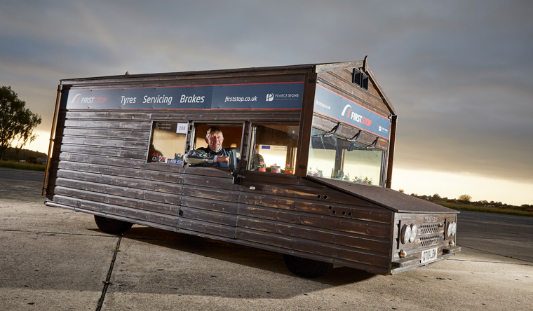 The fastest motorized garden shed