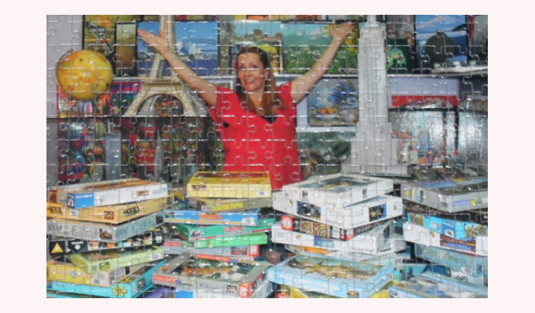 Luiza Figueiredo and the largest collection of puzzles
